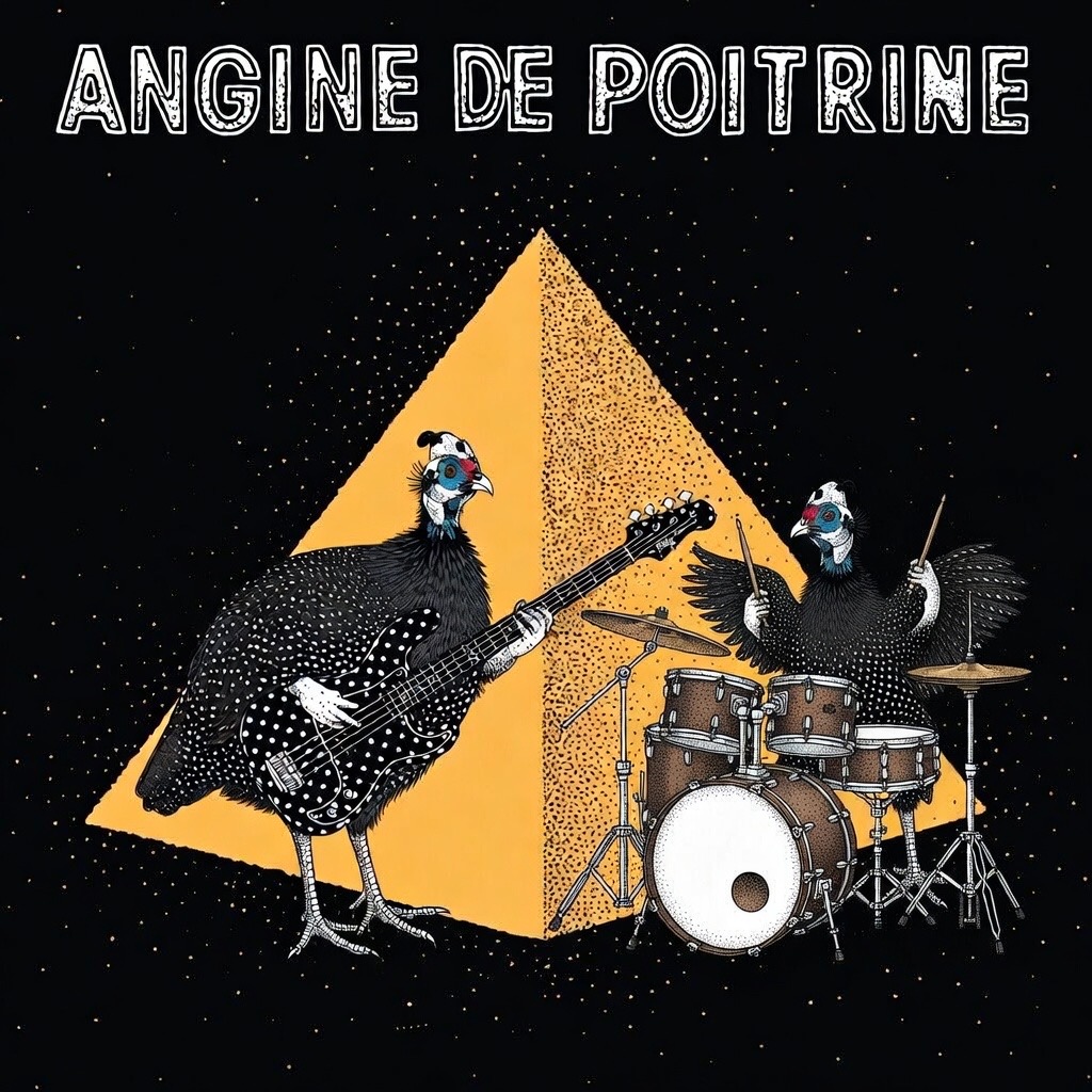 Galinhas de pontinhos: o poá microtonal da banda Angine de Poitrine